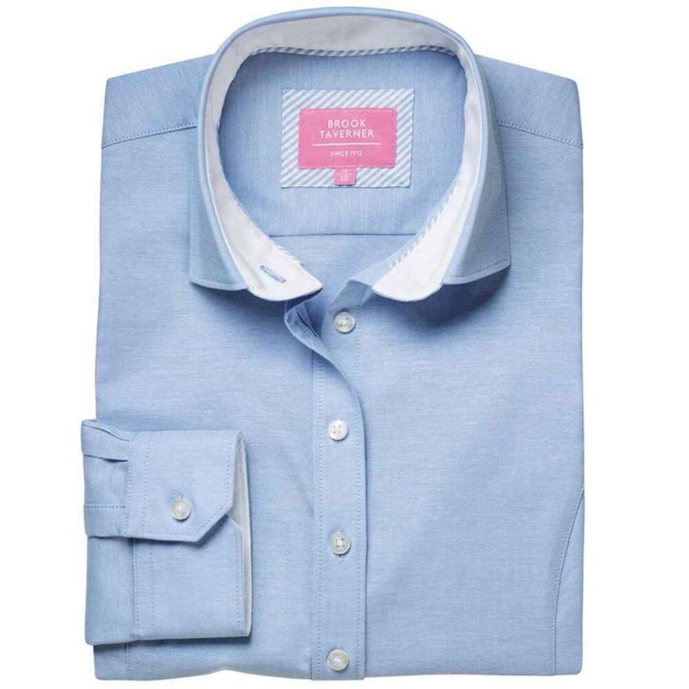 Brook Taverner Womens/Ladies Mirabel Formal Shirt / Sky Blue